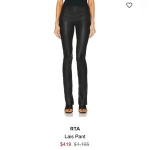 RtA skinny shiny jeans pants slit bottom- biker sexy rocker